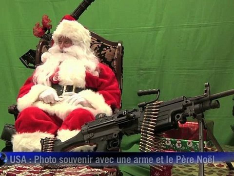 Le Père Noël armé jusqu'aux dents fait fureur en Arizona