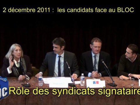 Secteur optionnel et convention. Les presidentielles et le BLOC.