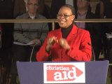 Suzanne Matale addresses Christian Aid supporters