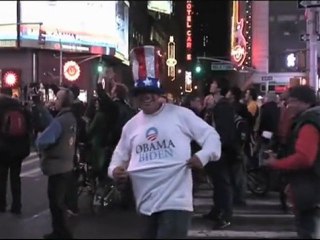 Election de Barack Obama en direct de Times Square