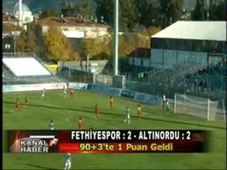 fethiyespor : 2 - Altınordu : 2...KANALF