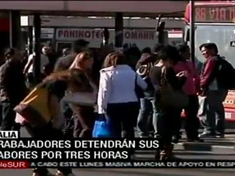 Italia: Huelga general convocada por principales sindicatos