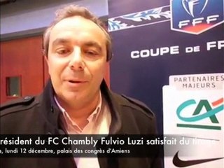 Chambly : réaction du président après le tirage de l'AJA en coupe de France