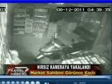 Hırsız güvenlik kamerasına yakalandı..KANALF