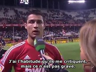 Cristiano Ronaldo : "Ceux qui me critiquent n'ont rien compris"