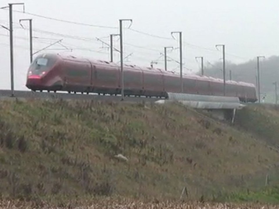 AGV  en essai sur la LGV Rhin-Rhône