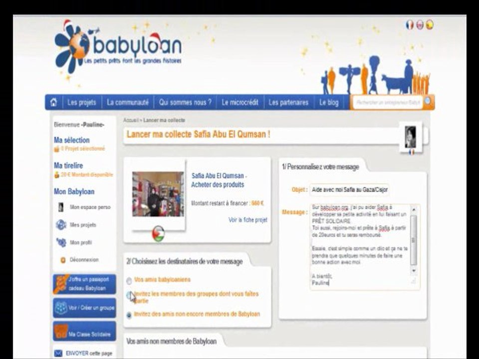 Comment créer une collecte sur Babyloan
