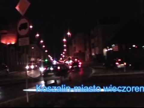 Koszalin-miasto wieczorem