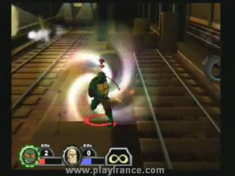 Teenage Mutant Ninja Turtles : Mutant Melee (PS2) - Michelangelo dans ses œuvres !