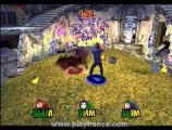 Shrek SuperSlam (PS2) - Partie multijoueurs mettant en scène 3 persos