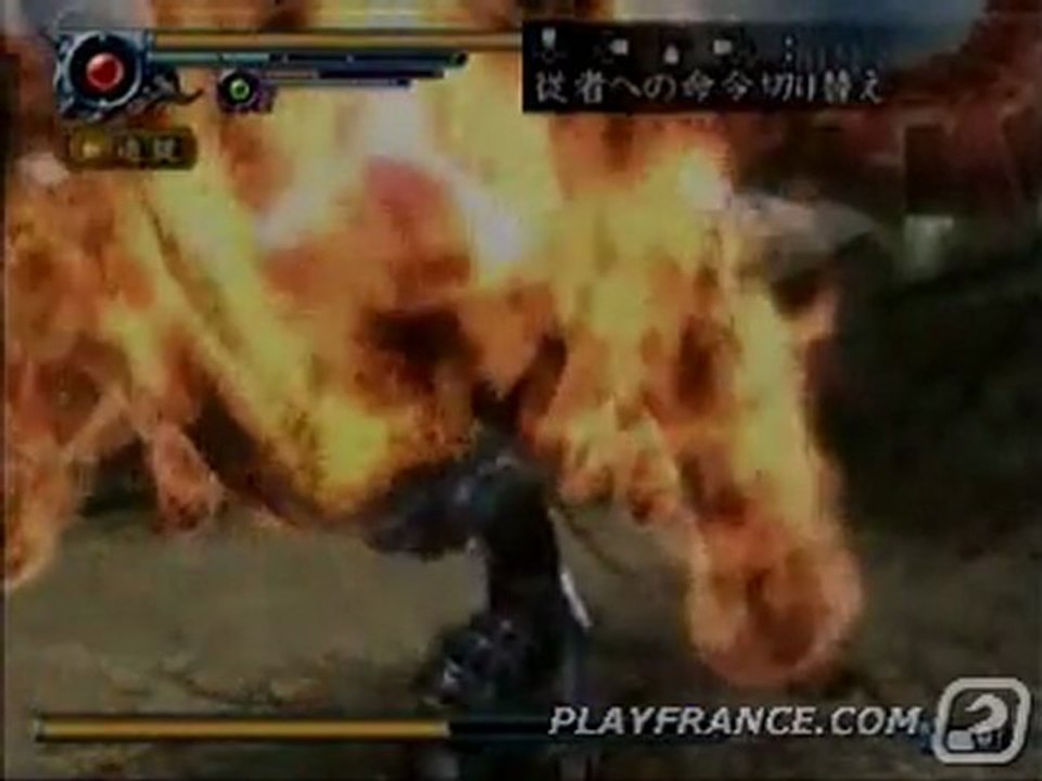 Onimusha : Dawn of Dreams (PS2) - Soki face à l’un des tous premiers boss.