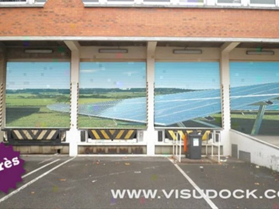 VISUDOCK SIMULATION HABILLAGE STORES METALLIQUES ZONE INDUSTRIELLE