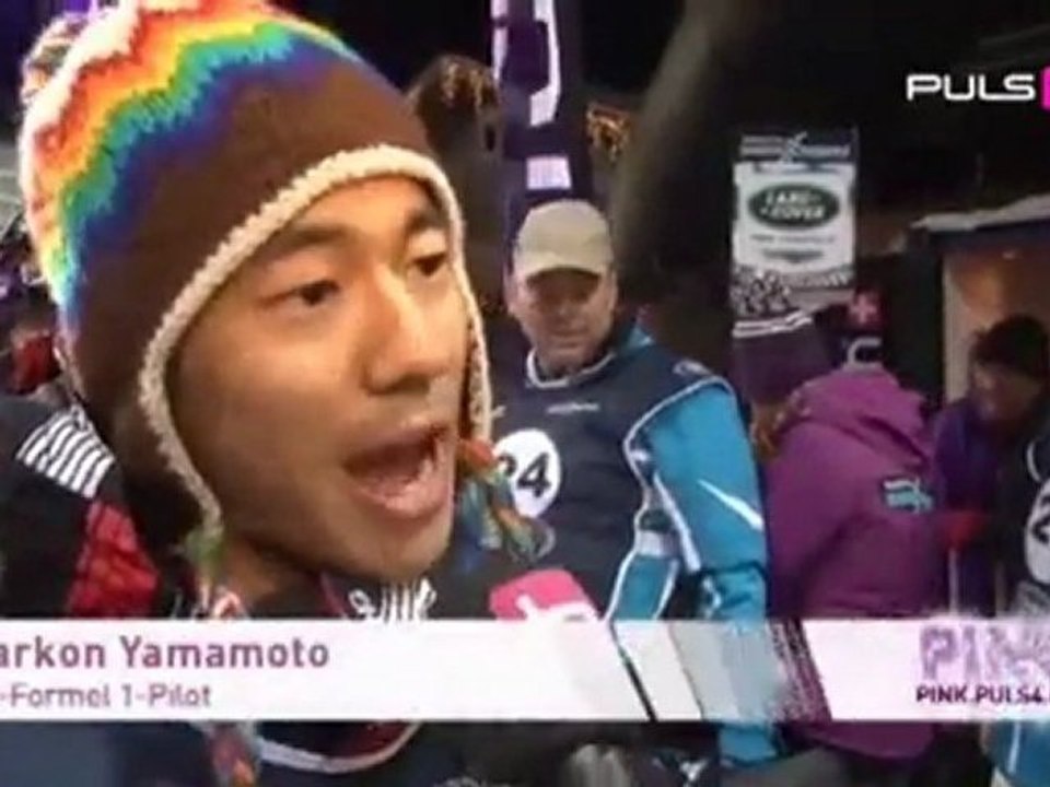 Kimi Räikkönen accident at snow mobile race