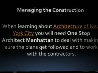 One Stop Architect Manhattan