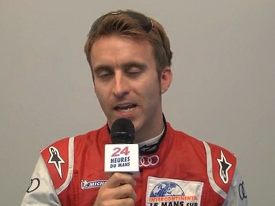 24 Heures du mans 2011, interview de Timo Bernhard pilote de l'AUDI R18 TDI n°1