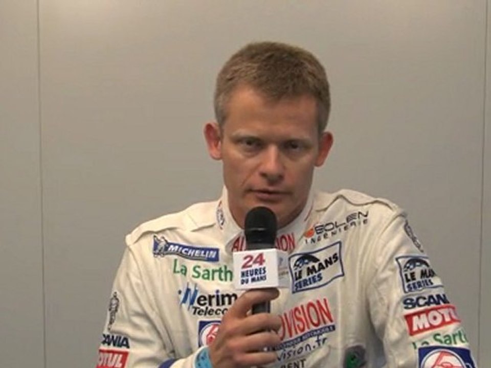 24 Heures du Mans 2011, interview de Emmanuel Collard pilote de la Pescarolo n°16