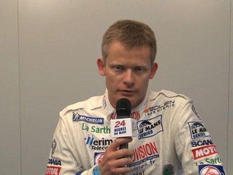 24 Heures du Mans 2011, interview de Emmanuel Collard pilote de la Pescarolo n°16