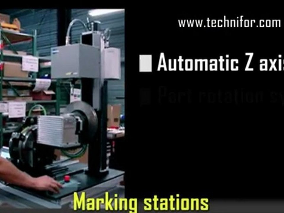 Technifor XF510m machine Dot peen marking Vidéo