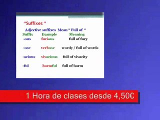 suffixes-2 Preparation  English  exams-CAE- CPE - Granollers