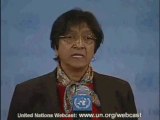 ONU - High Commissioner for Human Rights, Navi Pillay on the situation of Human Rights in Syria and Gaza