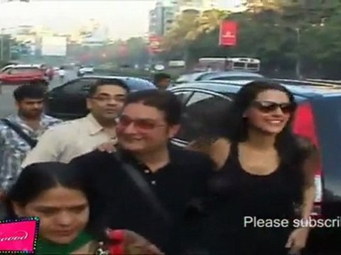Actor Vinay Pathak With Neha Dhupia @ Promotion Of Movie Pappu Cant Dance Saala