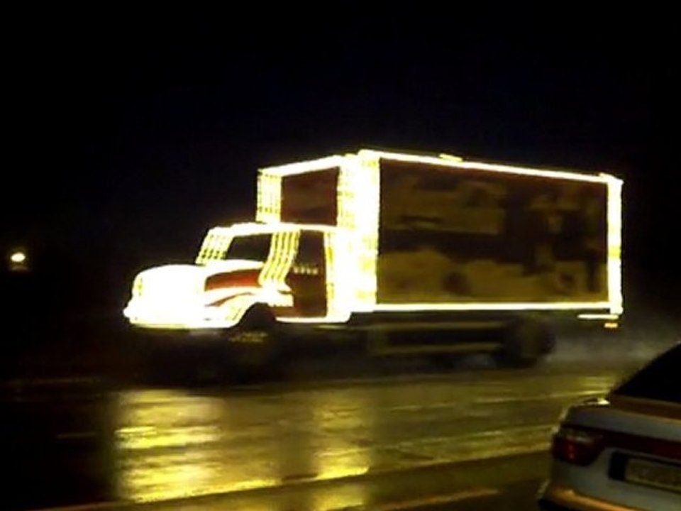 Camion Coca-Cola de passage devant chez moi