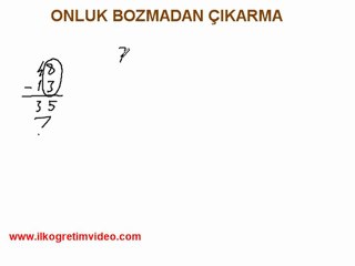 Onluk Bozmadan Çıkarma
