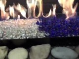 Roseville Fireplace Low Cost UPGRADE Gas Log, Bead, Glass Options