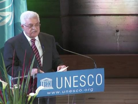 La bandera palestina ondea en la UNESCO