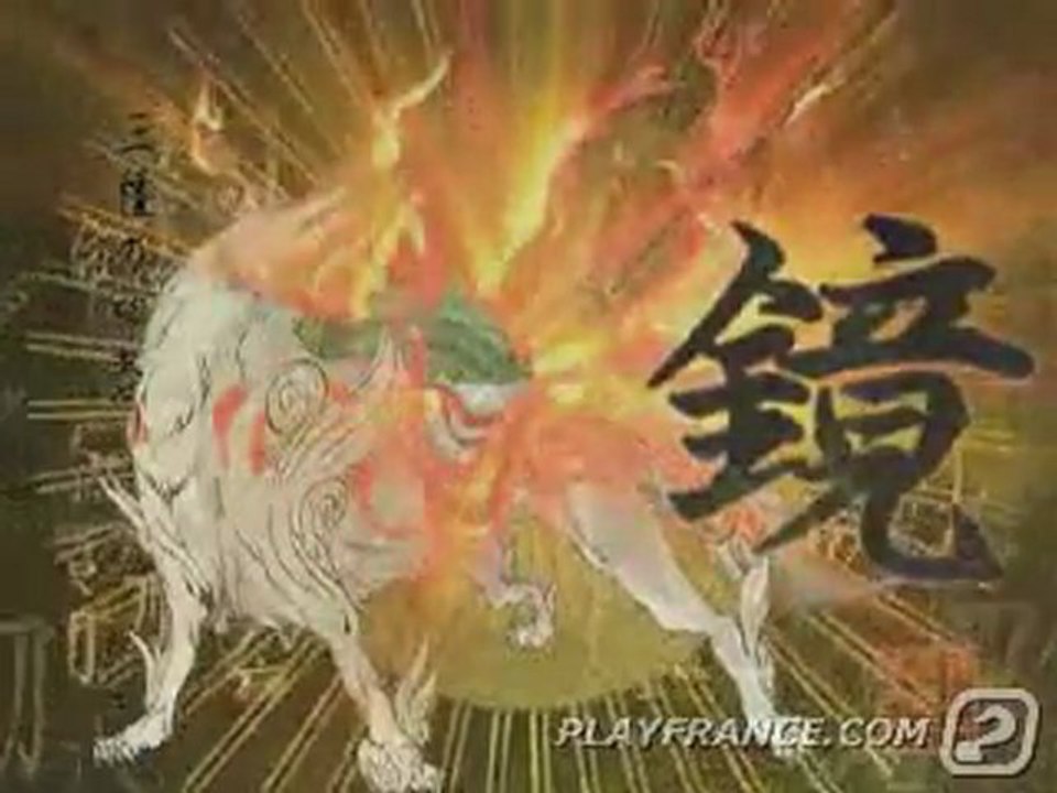 Okami (PS2) - La déesse Amaterasu en action