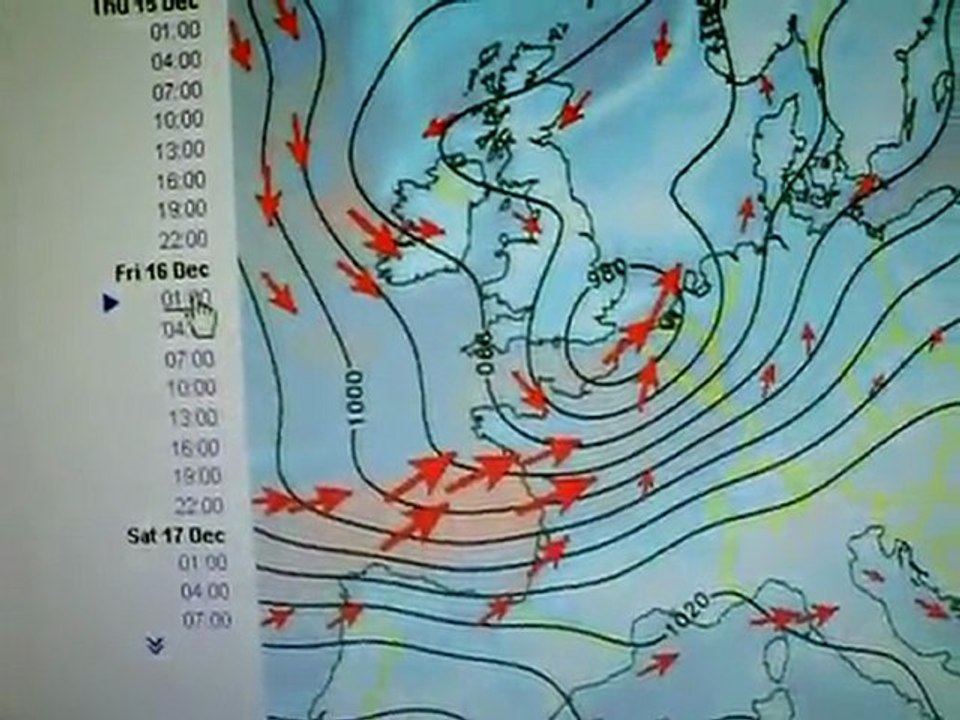 Bulletin météo du 14 decembre 2011 de Gigi attention dame nature va se déchaînée en France ?
