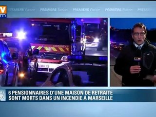 Download Video: Marseille : 6 morts par intoxication dans l'incendie d'une maison de retraite