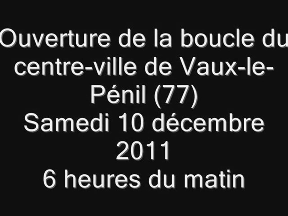Ouverture de la boucle en centre-ville