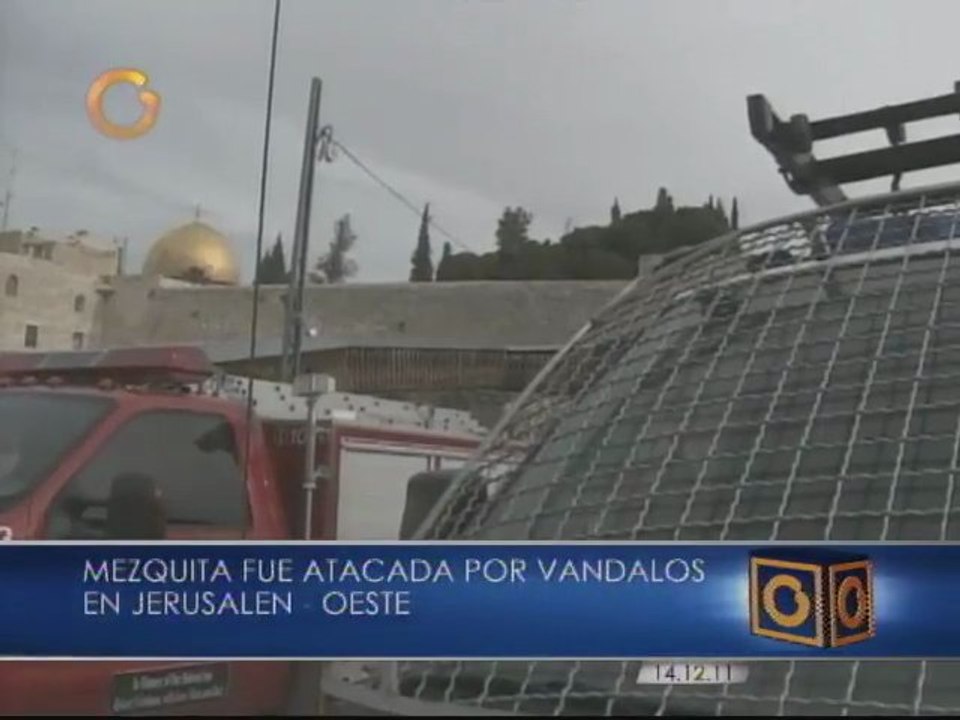 Atacan mezquita en Jerusalén
