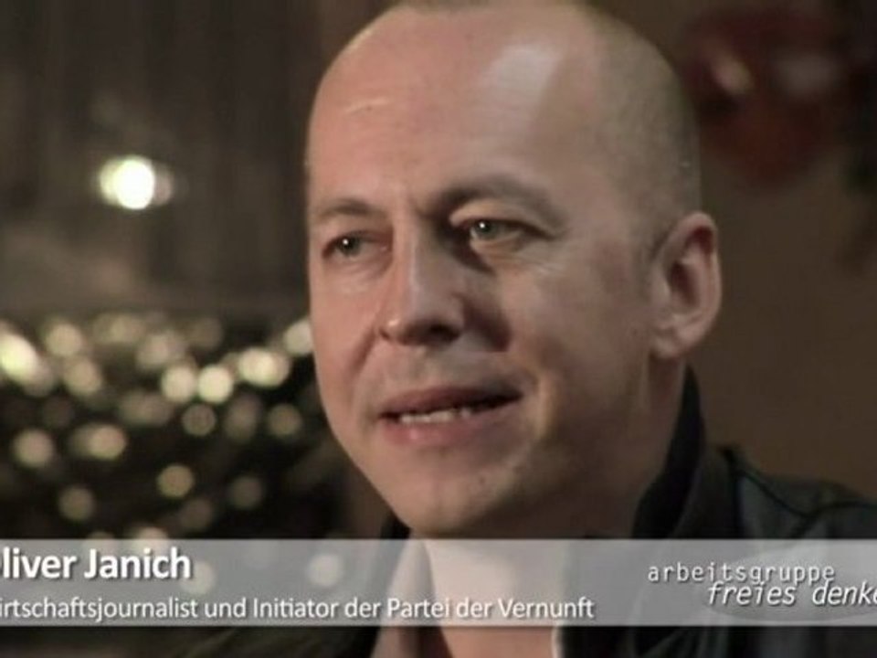 Oliver Janich, Gründer der "Partei der Vernunft" (PDV)