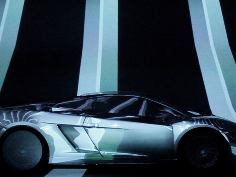 Mapping on a Lamborghini Gallardo Superleggera