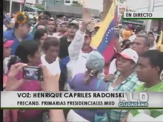 Capriles recorre Barquisimeto