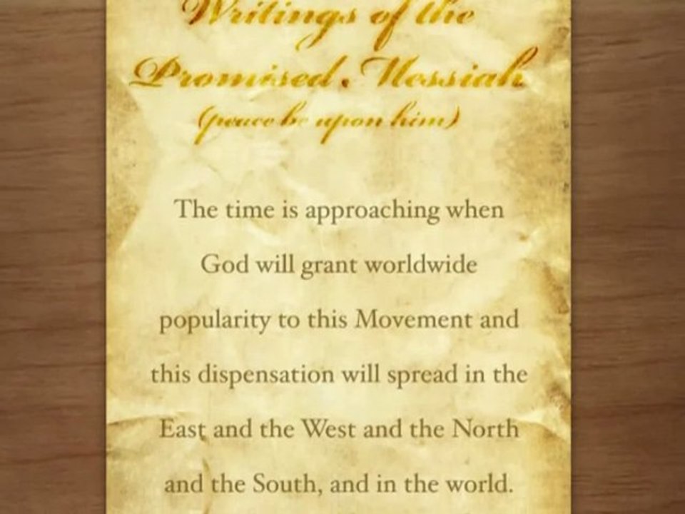 Masih-e-Maud Day: Writings of the Promised Messiah (as) - Part 1 (English)