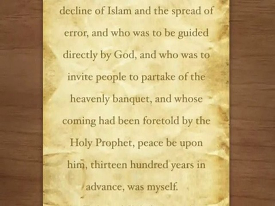 Masih-e-Maud Day: Writings of the Promised Messiah (as) - Part 2 (English)