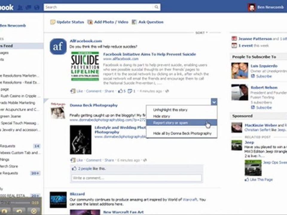 How to hide fan page updates in your news feed on facebook