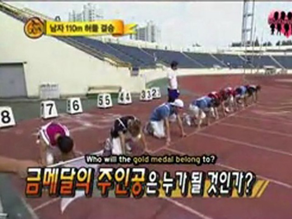 100925 Idol Sport Championship Final 110m Hoya 4th Dongwoo 5th eng sub