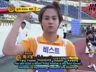 100925 Idol Sport Championship 4x100m Relay Men Final Infinite got Bronze eng sub