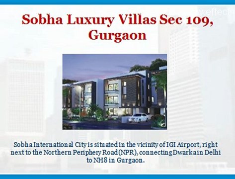 Tollfree: 18001034142, Sobha International City, Sobha Villas, Row Houses Gurgaon