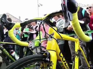 Thomas Voeckler's custom yellow Colnago C59