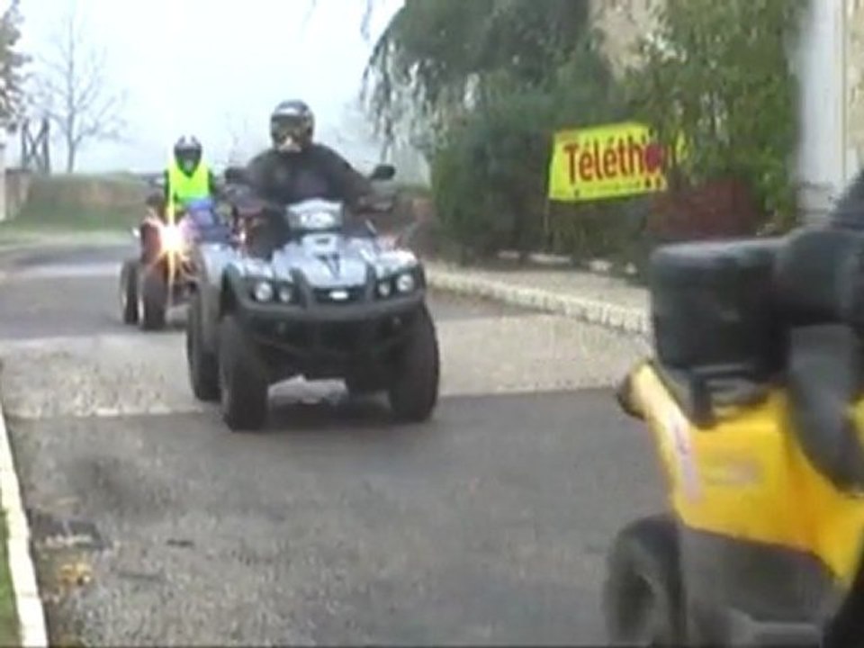 TELETHON 2011 : Randonnée Quads à Villamblard (24-Dordogne)
