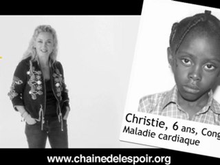 Christelle Cholet soutient La Chaîne de l'Espoir