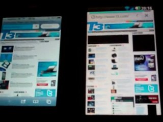 Apple iPhone VS LG Optimus X2: Browsing