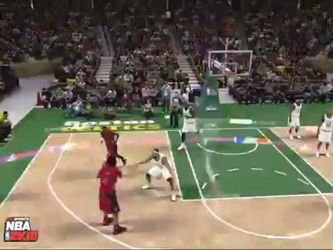 John Wall dunks on Rasheed Wallace && Rajon Rondo - [My2k10Player] - YouTube