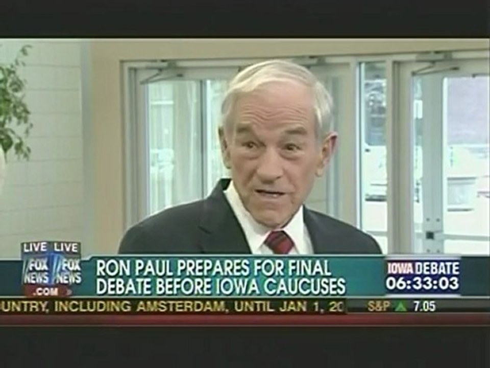 Ron Paul Pre Iowa Fox News Debate Interview With Megyn Kelly