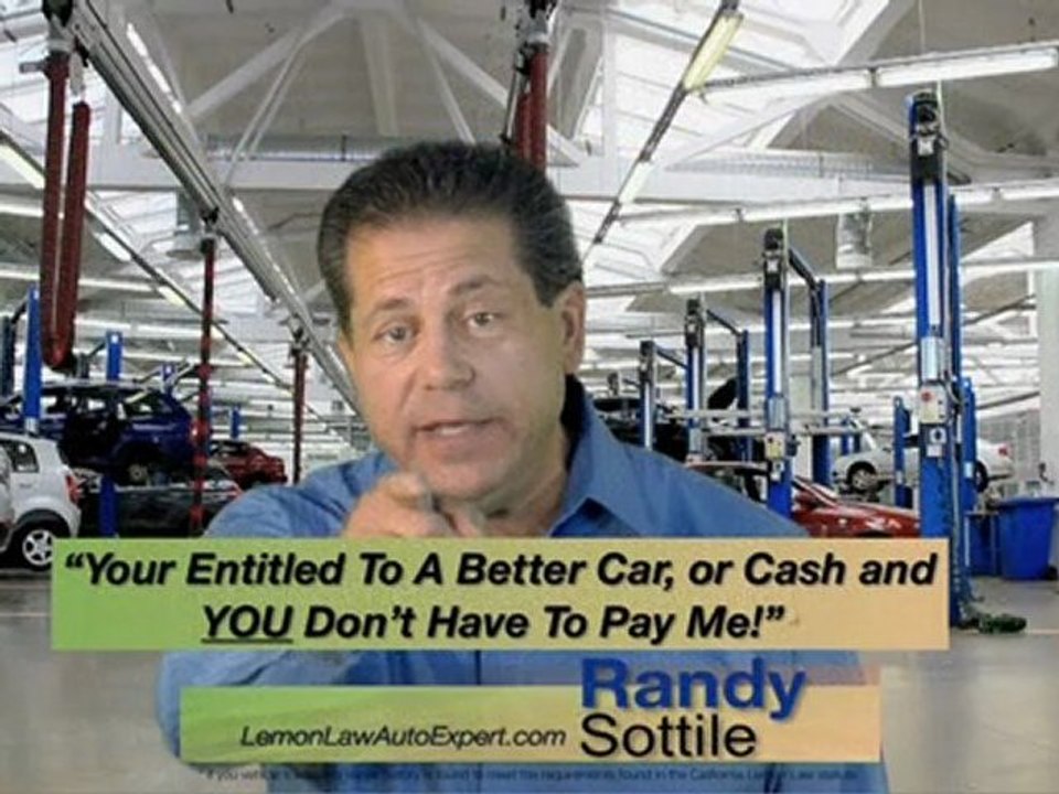 Your Dealer Can't Find the Problem with Your Car, Let Randy Sottile, Ca Lemon Law Auto expert Help